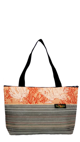 Maui Nui Wear Eco-Friendly Large Mesh Tote Bag Coral Ke Kola