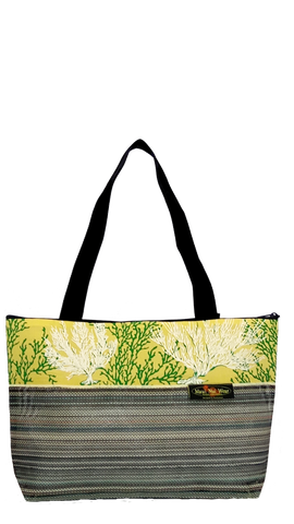 Maui Nui Wear Eco-Friendly Large Mesh Tote Bag Coral Melemele