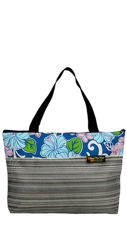 Maui Nui Wear Eco-Friendly Large Mesh Tote Bag Floral Polu
