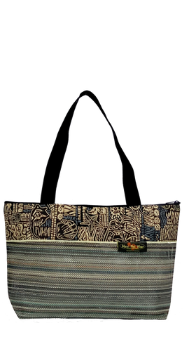 Maui Nui Wear Eco-Friendly Large Mesh Tote Bag Ocean `Ele`ele