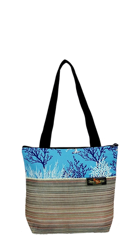 Maui Nui Wear Eco-Friendly Medium Mesh Tote Bag Coral Polu