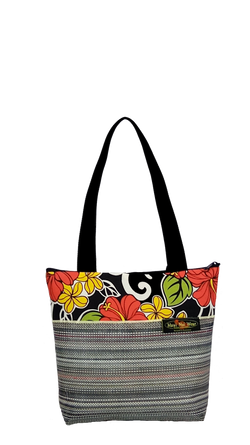 Maui Nui Wear Eco-Friendly Medium Mesh Tote Bag Floral `Ele`ele