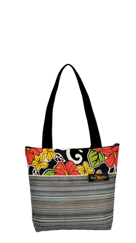 Maui Nui Wear Eco-Friendly Medium Mesh Tote Bag Floral `Ele`ele