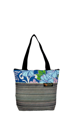 Maui Nui Wear Eco-Friendly Medium Mesh Tote Bag Floral Polu