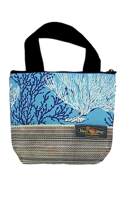 Maui Nui Wear Eco-Friendly Small Mesh Tote Bag Coral Polu