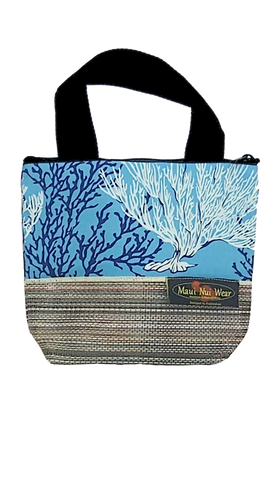 Maui Nui Wear Eco-Friendly Small Mesh Tote Bag Coral Polu