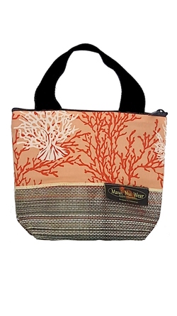 Maui Nui Wear Eco-Friendly Small Mesh Tote Bag Coral Ke Kola