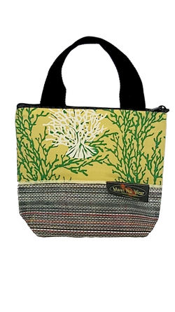 Maui Nui Wear Eco-Friendly Small Mesh Tote Bag Coral Melemele