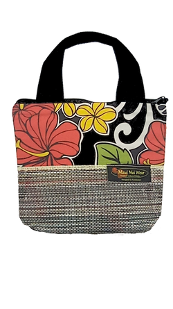 Maui Nui Wear Eco-Friendly Small Mesh Tote Bag Floral `Ele`ele