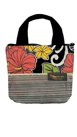 Maui Nui Wear Eco-Friendly Small Mesh Tote Bag Floral `Ele`ele