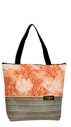 Maui Nui Wear Eco-Friendly XL Mesh Tote Bag Coral Ke Kola