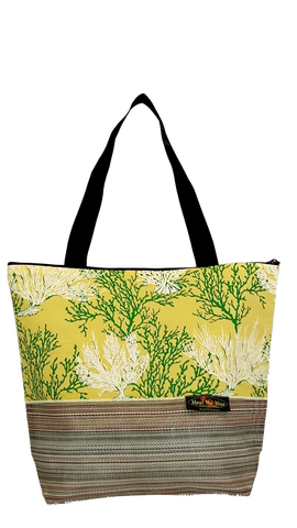 Maui Nui Wear Eco-Friendly XL Mesh Tote Bag Coral Melemele